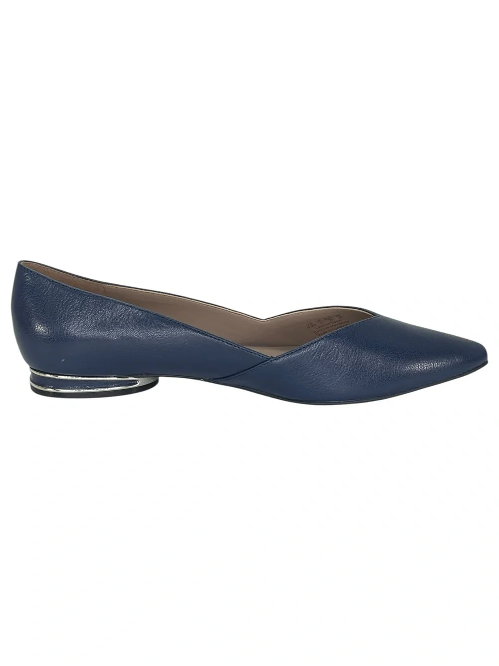 Naturalizer Havana Midnight Blue Leather Womens Flats Size 8.5M